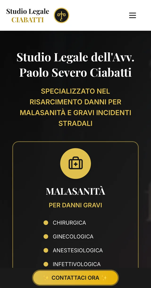 Studio Legale Ciabatti — Law firm website