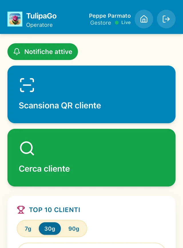 TulipaGO — POS and loyalty · Business app