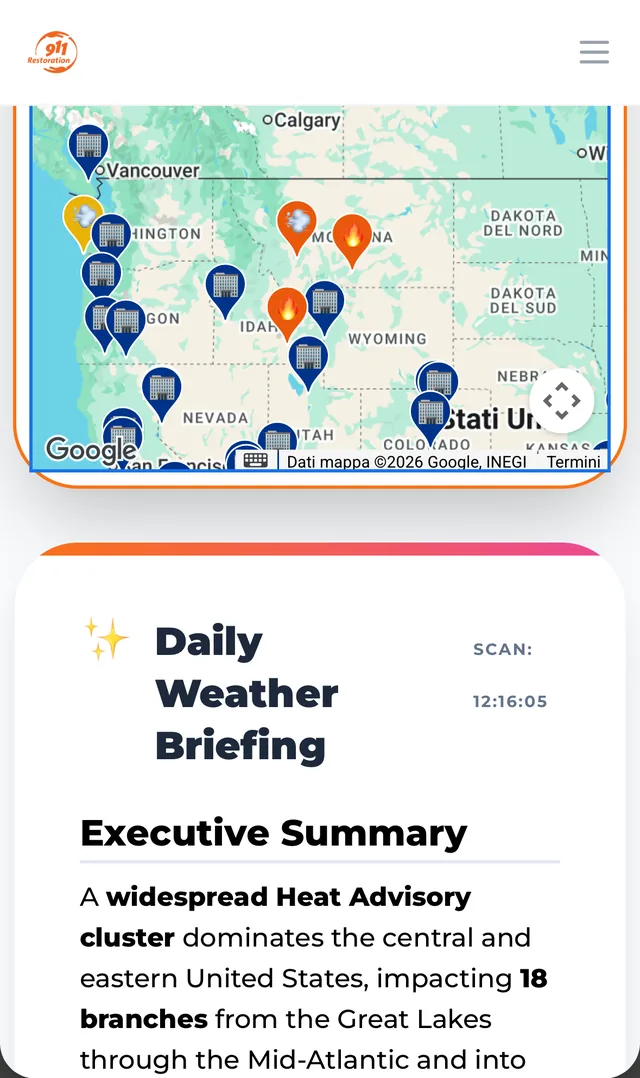 911 Weather Alert — AI-driven weather monitoring